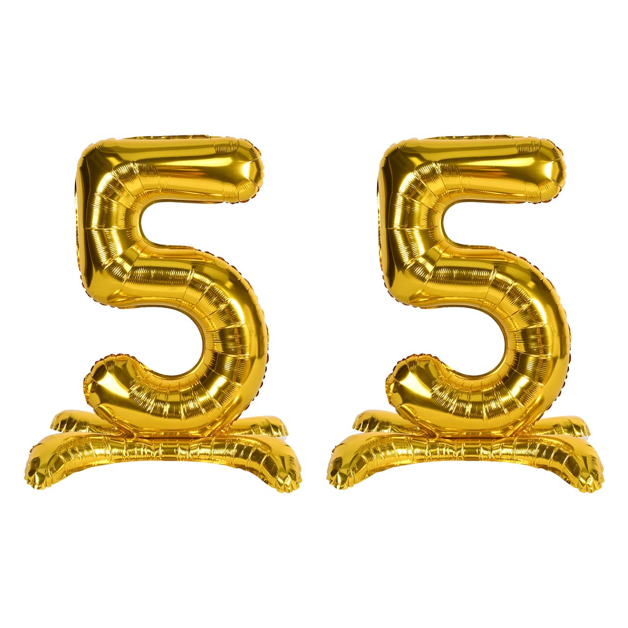 Beistle 26" Gold Self-Standing Foil Balloon Numbers, 2ct.